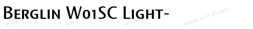 Berglin W01SC Light字体转换